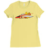 top bun Ladies Fitted T-Shirt