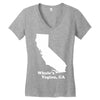 Whale's Vagina CA Women's V-Neck T-Shirt