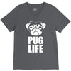 pug life dog tee new V-Neck Tee