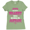 The Best Grammy Was Born In January Ladies Fitted T-Shirt