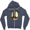 mustachio Zipper Hoodie