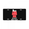 Sleep Big Fan License Plate