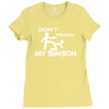 don't touch my simson  fun ddr motorrad tuning simi s51 50 fan Ladies Fitted T-Shirt