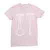sketch of piston 2 Ladies Fitted T-Shirt