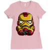 iron man stormtrooper mashup 1 Ladies Fitted T-Shirt