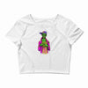 i got a brain Crop Top