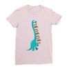 book dinosaurs Ladies Fitted T-Shirt