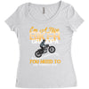 I'm A Nice Biker Grandpa So If I'm An Asshole To You You Need To Ask Y Women's Triblend Scoop T-shirt