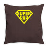 super dad Throw Pillow