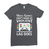 i love video games. Ladies Fitted T-Shirt