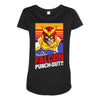 falcon punch out Maternity Scoop Neck T-shirt