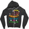 caring for animals isn't what i do it's who i am Zipper Hoodie
