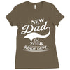 New Dad 2018 Rokie Dept. Ladies Fitted T-Shirt