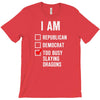 republican, democrat, busy slaying dragons fantasy T-Shirt