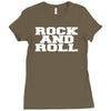 rock and roll funny Ladies Fitted T-Shirt