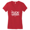fuck gender Women's V-Neck T-Shirt