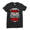 sorry girls this guy is taken by super sexy nurse Ladies Fitted T-Shirt