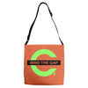 mind the gap kcco keep calm and chive on the chive Adjustable Strap Totes