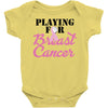 playing for breast cancer Baby Bodysuit