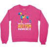 boxers support autism awareness Crewneck Sweatshirt