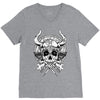 skull viking V-Neck Tee