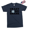 crazy lady shark Exclusive T-shirt