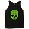 skull pixels t shirt cool funny Tank Top