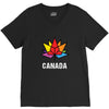 Canada Leaf LGBT V-Neck Tee