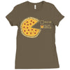 pizza pie chart Ladies Fitted T-Shirt