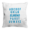 alphabet abc elemno Throw Pillow