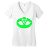 pj masks gekko symbol Women's V-Neck T-Shirt