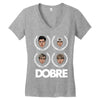 dobre twins dobre brother Women's V-Neck T-Shirt