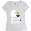 mama bear gay pride Women's Triblend Scoop T-shirt