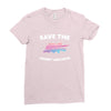 Save The Chubby Unicorns Ladies Fitted T-Shirt