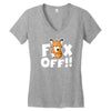 fox off Women's V-Neck T-Shirt