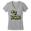 new dad number one 1 dad Women's V-Neck T-Shirt