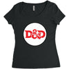 black red Women's Triblend Scoop T-shirt