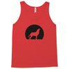 wolf howling at moon Tank Top