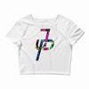 jake paul colorful Crop Top