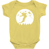 skiier moon moonlight silhouett Baby Onesie