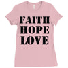 faith hope love Ladies Fitted T-Shirt