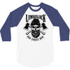lumberjack skull 3/4 Sleeve Shirt