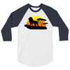 Mufasa and Simba Lion King 3/4 Sleeve Shirt