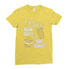 i just want to drink coffee &amp; bake things Ladies Fitted T-Shirt