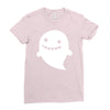 funny ghost Ladies Fitted T-Shirt