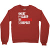 eat sleep manchester Crewneck Sweatshirt