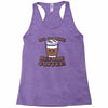 no talkie before coffee! Racerback Tank