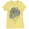 skull triangle Ladies Fitted T-Shirt