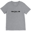 i'm all in poker player V-Neck Tee