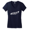 bike evolotions Women's V-Neck T-Shirt